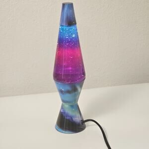 Vintage Y2K Lava Lamp Lite Glitter Wax Trippy Psychedelic